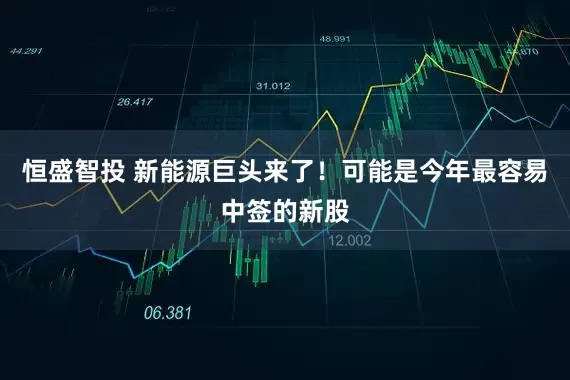 恒盛智投 新能源巨头来了！可能是今年最容易中签的新股